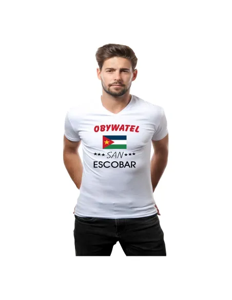 Śmieszna Koszulka z Nadrukiem Obywatel San Escobar Fajne