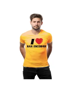 Koszulka z Nadrukiem i Love San Escobar Personalizowany
