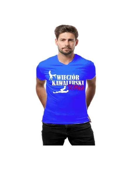 Koszulka Personalizowany z Nadrukiem Wieczór Kawalerski