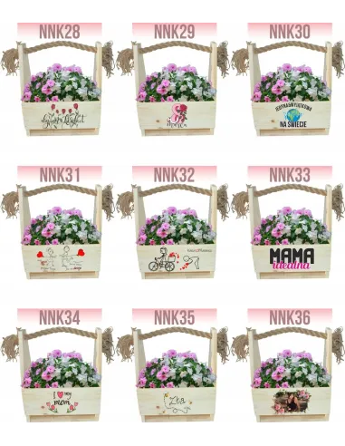 Prezent Skrzynka Prezentowa na Kwiaty Nadrukiem Zdjęciem