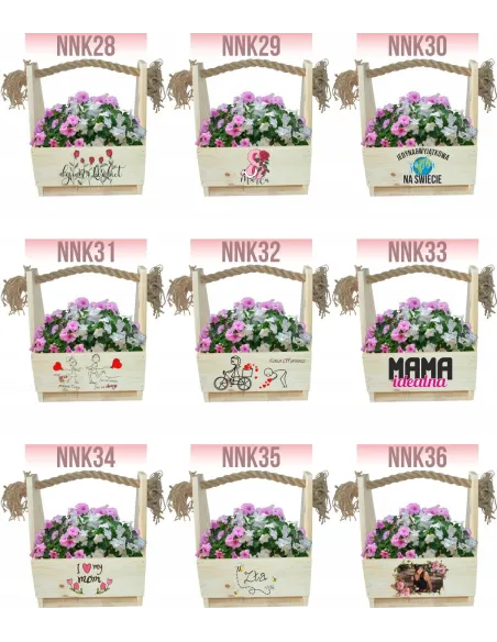 Prezent Skrzynka Prezentowa na Kwiaty Nadrukiem Zdjęciem