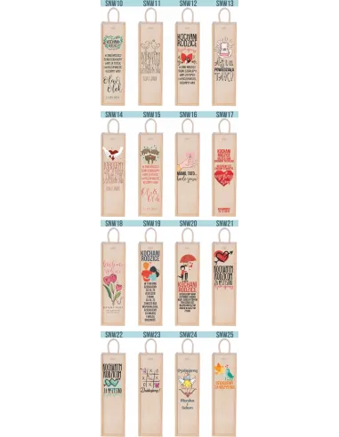 Skrzynka na Wino Podziękowanie Rodziców Pudełko Alkohol