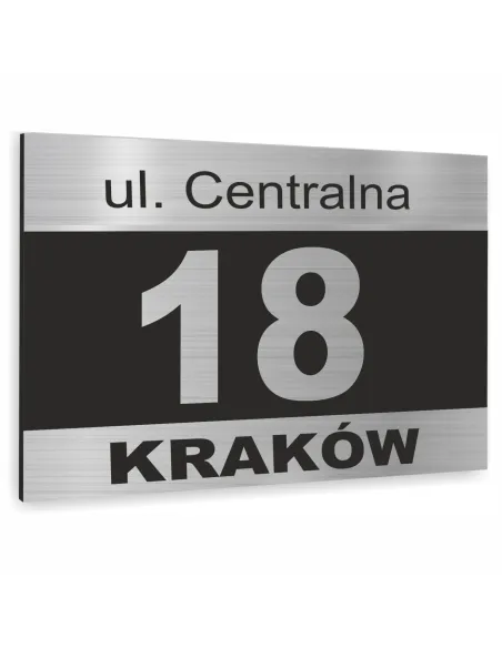 Tabliczka Tablica Adresowa Aluminiowa Wkrętami Różne Wzory
