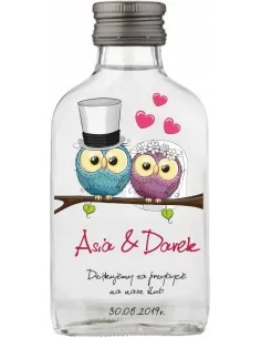 Buteleczki Setki Weselne Nadrukiem 100ML 200 szt Gości