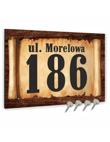 Tabliczka 40x30 cm Adresowa Aluminiowa Oznaczenie Domu