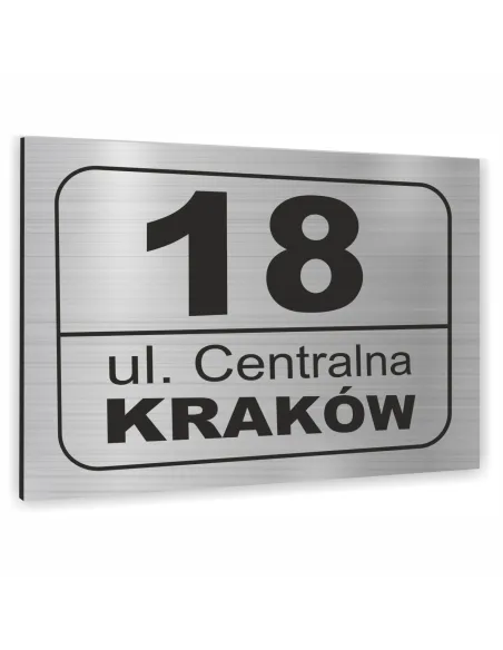 Tabliczka Tablica Adresowa Aluminiowa Różne Elementy