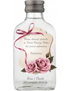 Buteleczki Weselne Piersiówki Nadrukiem UV 100ML Gości