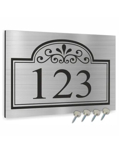 Tablica Adresowa Metalowa Nazwa Ulicy Aluminium 40x30 cm