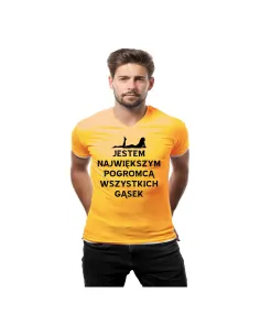 Koszulka z Nadrukiem Jestem Największym Pogromcą Wszystkich