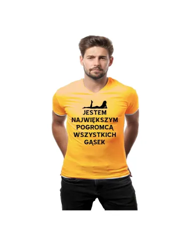 Koszulka z Nadrukiem Jestem Największym Pogromcą Wszystkich