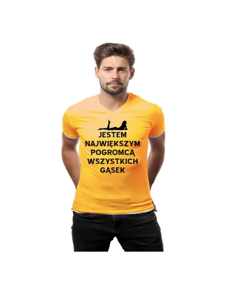 Koszulka z Nadrukiem Jestem Największym Pogromcą Wszystkich