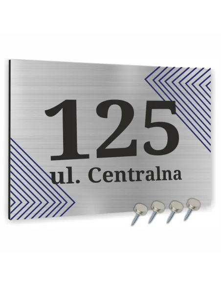 Tabliczka 40x30cm Numer Budynek Dom Aluminium Delikatny