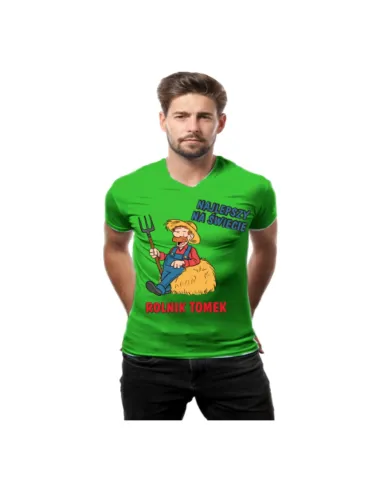 Koszulka Prezent Rolnika Najlepszy Świecie z Nadrukiem