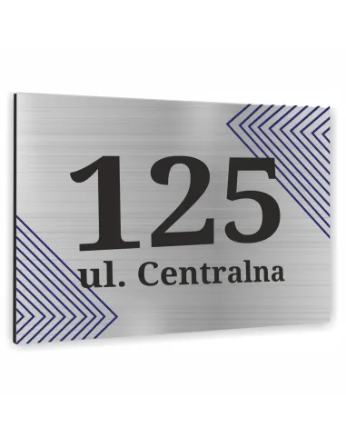 Tabliczka 40x30cm Numer Budynek Dom Aluminium Delikatny