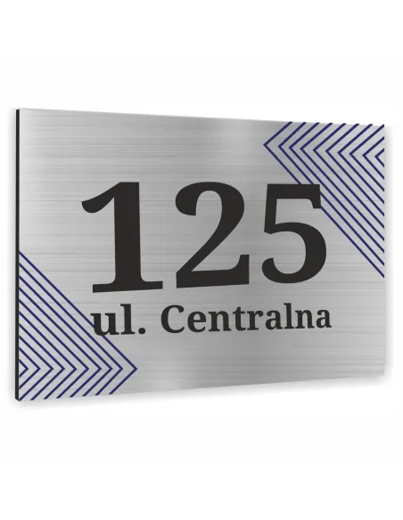 Tabliczka 40x30cm Numer Budynek Dom Aluminium Delikatny