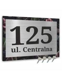 Tablica Adresowa 40x30cm Nazwa Ulicy Aluminium Ciemne