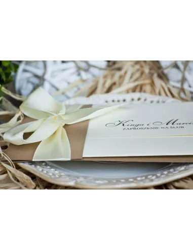 Zaproszenia Personalizowany Eleganckie Perłowe Jasny