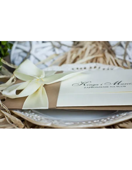 Zaproszenia Personalizowany Eleganckie Perłowe Jasny