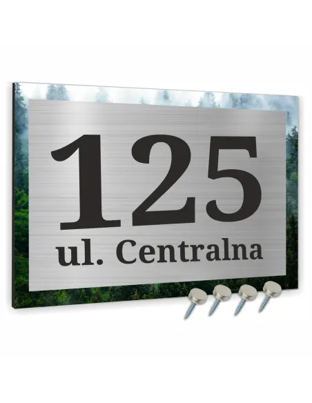 Tablica Adresowa Nazwa Ulicy Aluminium Kraj Obraz 40x30cm