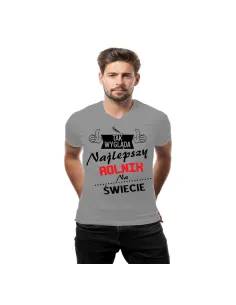 Koszulka z Nadrukiem Tak Wygląda Najlepszy Rolnik Świecie