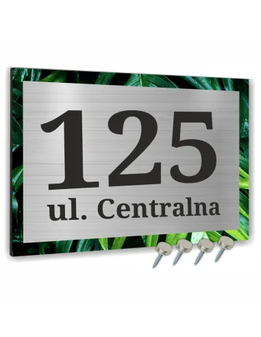 Tabliczka 40x30cm Numer Budynek Dom Aluminium Drugoplanowe