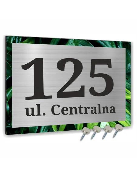 Tabliczka 40x30cm Numer Budynek Dom Aluminium Drugoplanowe