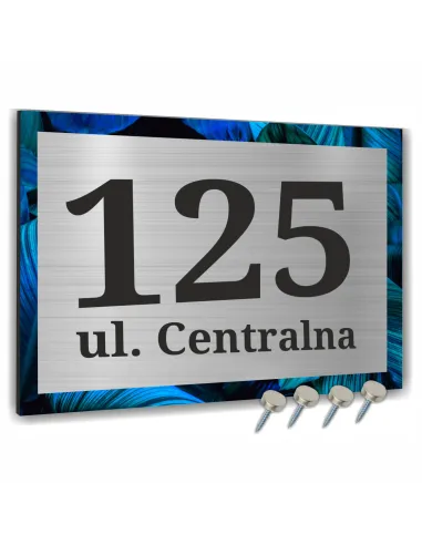 Tabliczka Numer Budynek Aluminium Kolorowy Nadruk 40x30cm