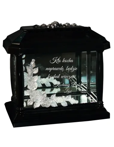 Lampion Znicz Kapliczka Grawerem dla Babci Personalizowany