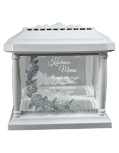 Lampion Znicz Kapliczka Grawerem dla Mamy Taty z Grawerem