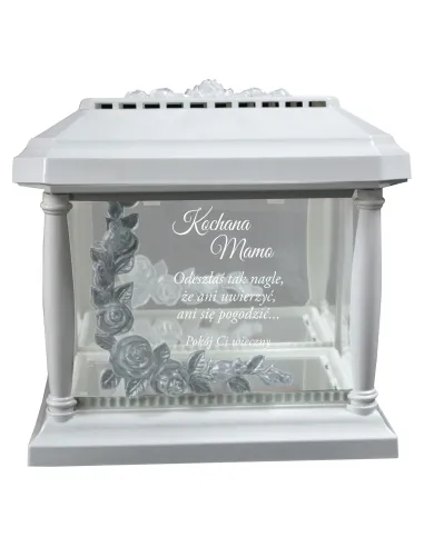 Lampion Znicz Kapliczka Grawerem dla Mamy Taty z Grawerem
