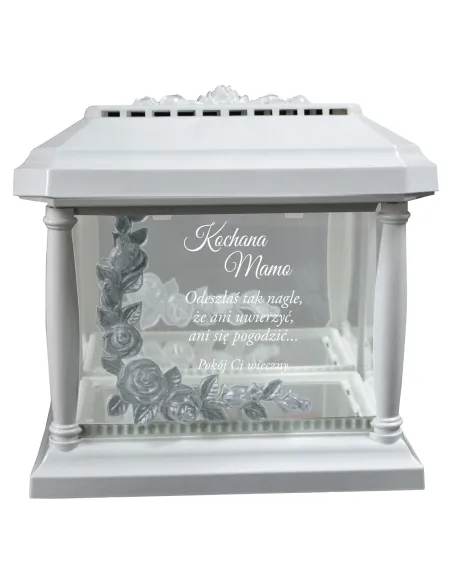 Lampion Znicz Kapliczka Grawerem dla Mamy Taty z Grawerem