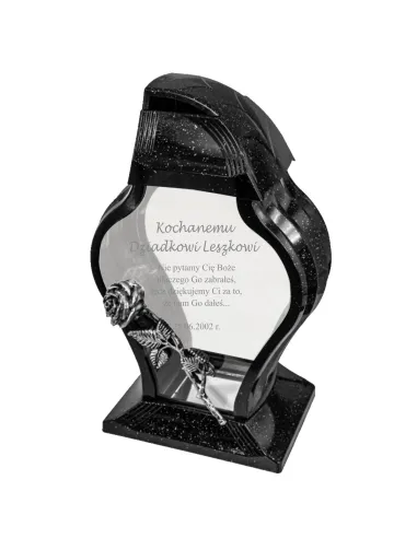 Personalizowany Znicz Grawerowany dla Dziadków z Grawerem