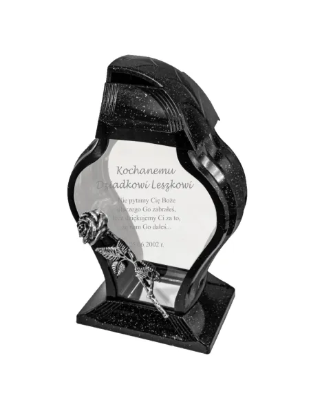 Personalizowany Znicz Grawerowany dla Dziadków z Grawerem