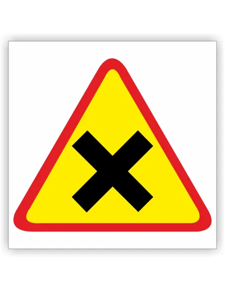 Znak Drogowy 30x30 cm Tablica Informacyjna Skrzyżowanie