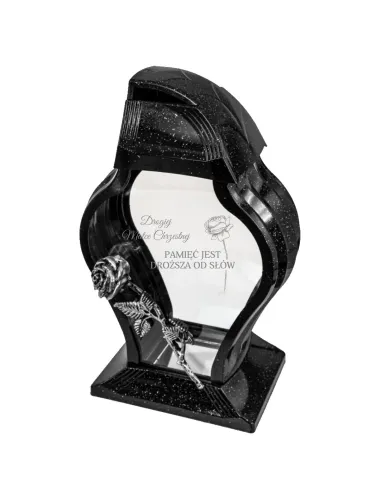 Personalizowany Znicz z Grawerem dla Chrzestnej z Nadrukiem