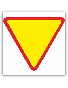 Znak Drogowy Tablica Informacyjna 7 Ustąp Pierwszeństwa