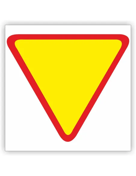 Znak Drogowy Tablica Informacyjna 7 Ustąp Pierwszeństwa