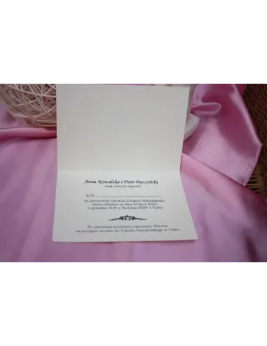 Zaproszenia Personalizowany Zdjęciem Retro Czerń Biel Ślub