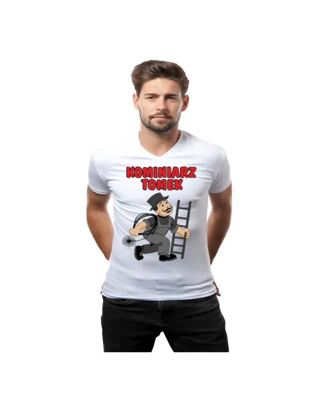 Koszulka z Nadrukiem Kominiarz Imieniem Personalizowane