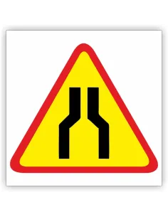 Znak Drogowy 30x30 cm Tablica Informacyjna 12a Zwężenie