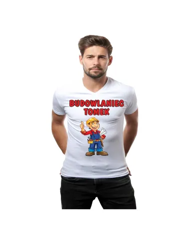 Koszulka z Nadrukiem – Prezent Budowlańca Gotowy Projekt