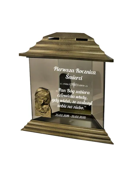 Znicz Kapliczka Dedykacją Grawer – Rocznica Śmierci