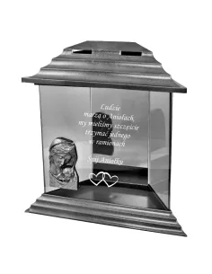 Znicz Kapliczka z Napisem Grawerem Dziecka dla Dziecka