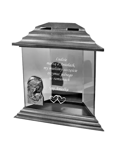 Znicz Kapliczka z Napisem Grawerem Dziecka dla Dziecka