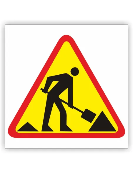 Znak Drogowy 30x30 cm Tablica Informacyjna Roboty Drodze