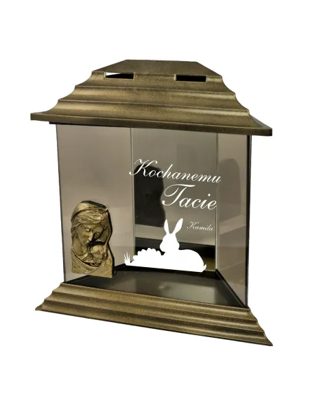 Znicz Kapliczka z Dedykacją Grawerem Wielkanocny z Grawerem