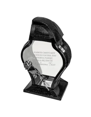 Znicz Lampion z Twoją Dedykacją Napisem Grawerem z Grawerem