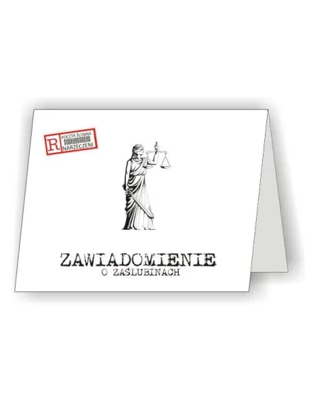 Zaproszenia – Zawiadomienie Zaślubinach Gotowy Projekt