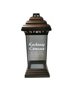 Znicz Lampion z Grawerem Personalizowany Kochanej Córce