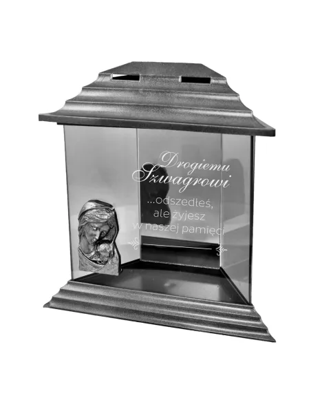 Znicz z Dedykacją Grawerem dla Kochanego Szwagra z Grawerem